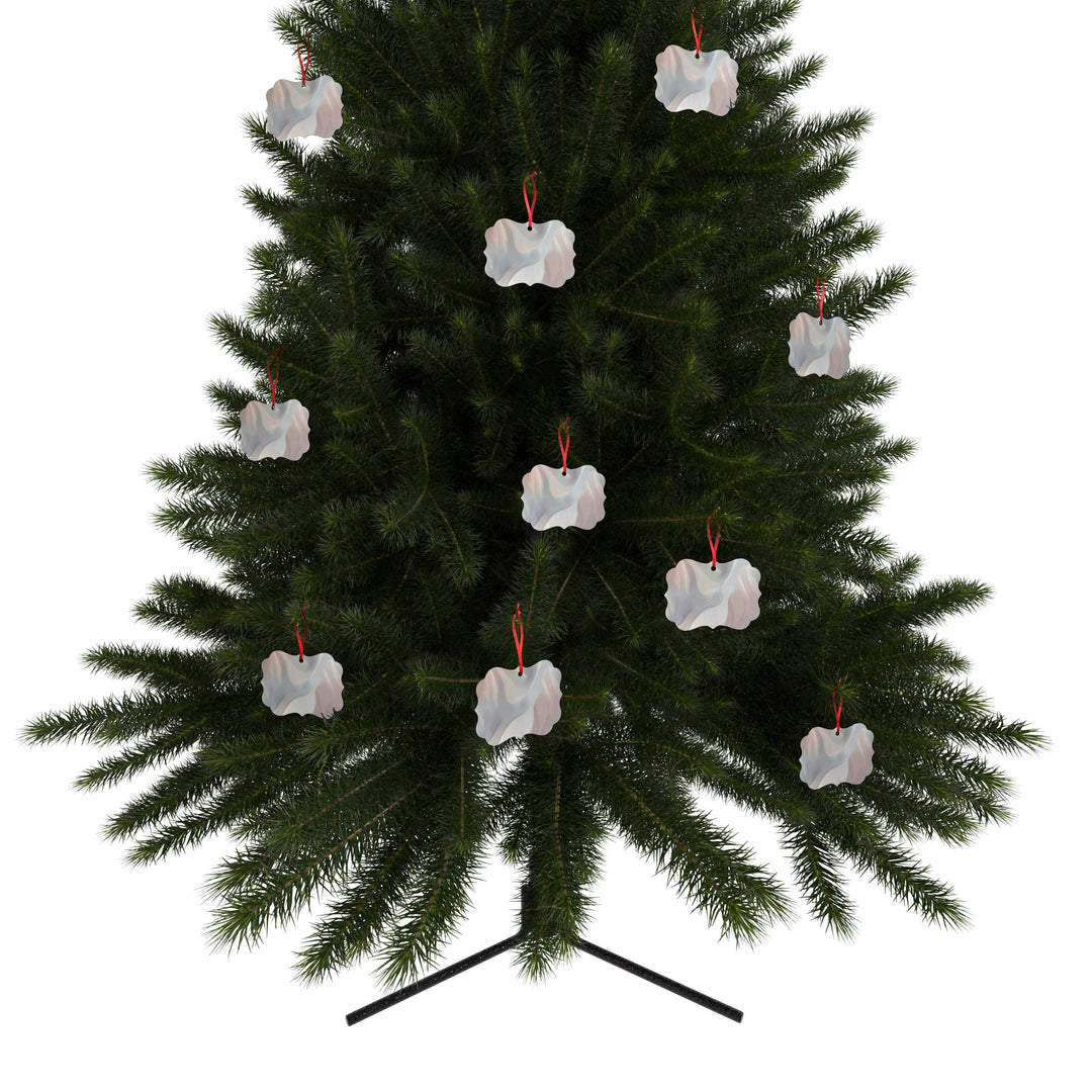 Elegant Aluminum Ornaments – Customizable Modern Pastel Abstract Décor