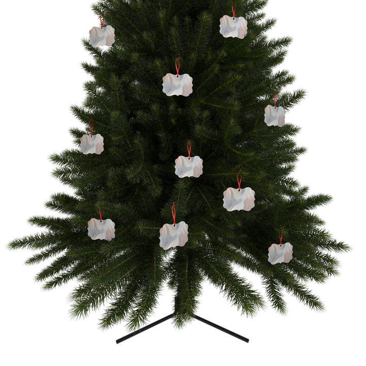 Elegant Aluminum Ornaments – Customizable Modern Pastel Abstract Décor