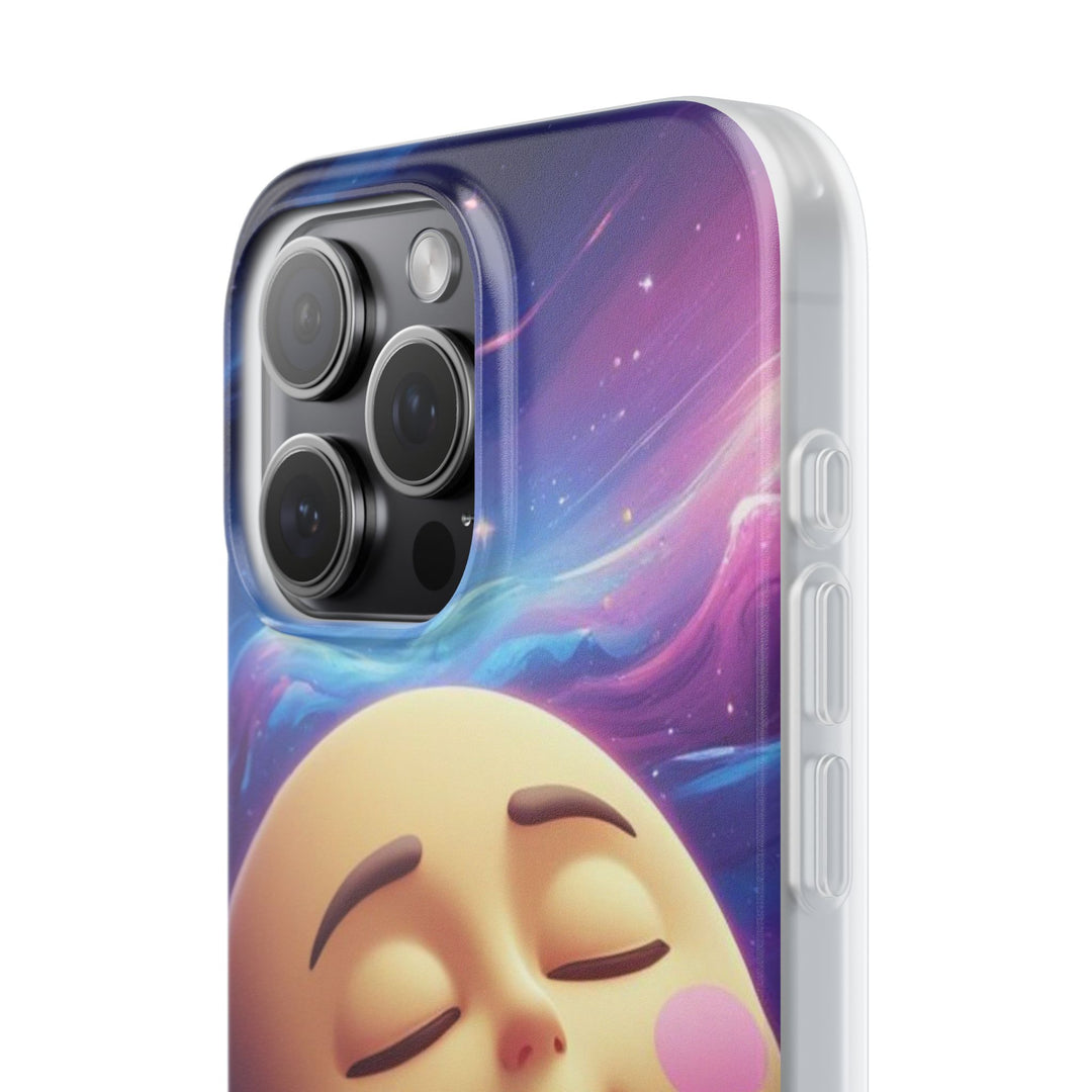 Flexi Case – Dreamy Galaxy Moon | Slim, Stylish & Durable Phone Cover