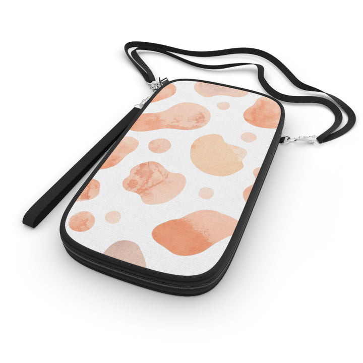 RFID Vegan Leather Passport Wallet – Modern Blush Watercolor Travel Organizer