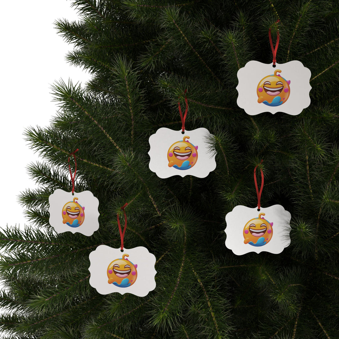 Custom Aluminum Ornaments – Fun Emoji Design, Personalized Gift Sets