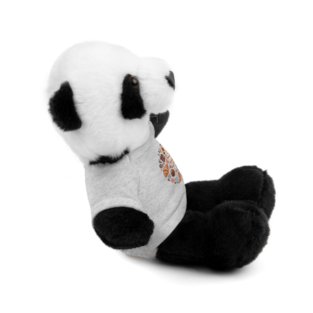 Custom Stuffed Animal w/ Coffee & Dessert Tee – Cute Plush Gift 8”