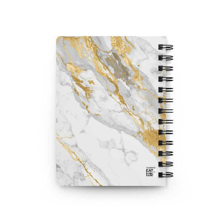 Marble Gold Spiral Journal – Luxe, Durable & Customizable Notebook