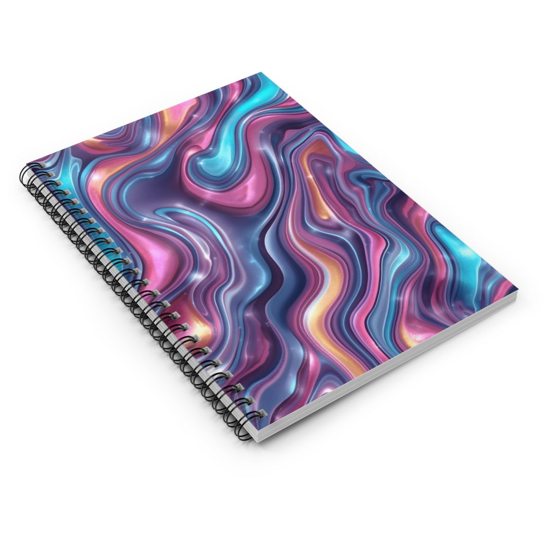 Vibrant Marble Swirl Spiral Notebook – Ruled, Premium, Trendy & Durable