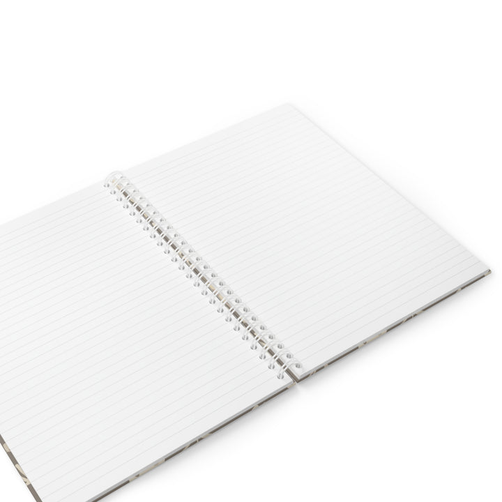 Custom Boho Botanical Spiral Notebook – Minimalist, Artsy & Trendy Journal