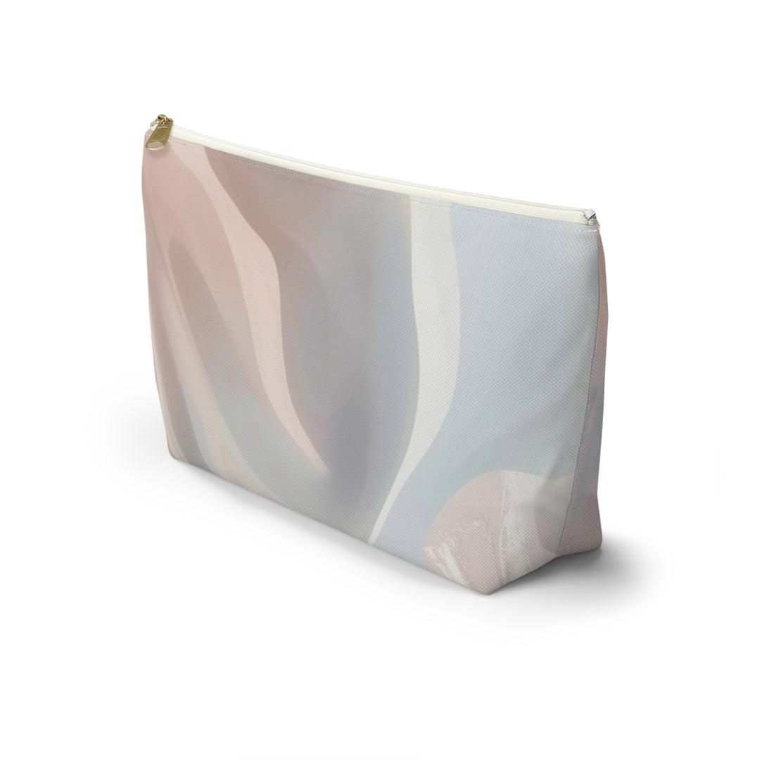 Chic T-Bottom Accessory Pouch – Pastel Abstract, Stylish Organizer Bag