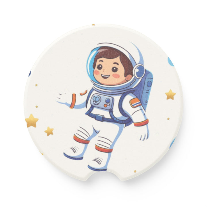 Soapstone Car Coaster – Cute Astronaut Space Design, Absorbent & Stylish
