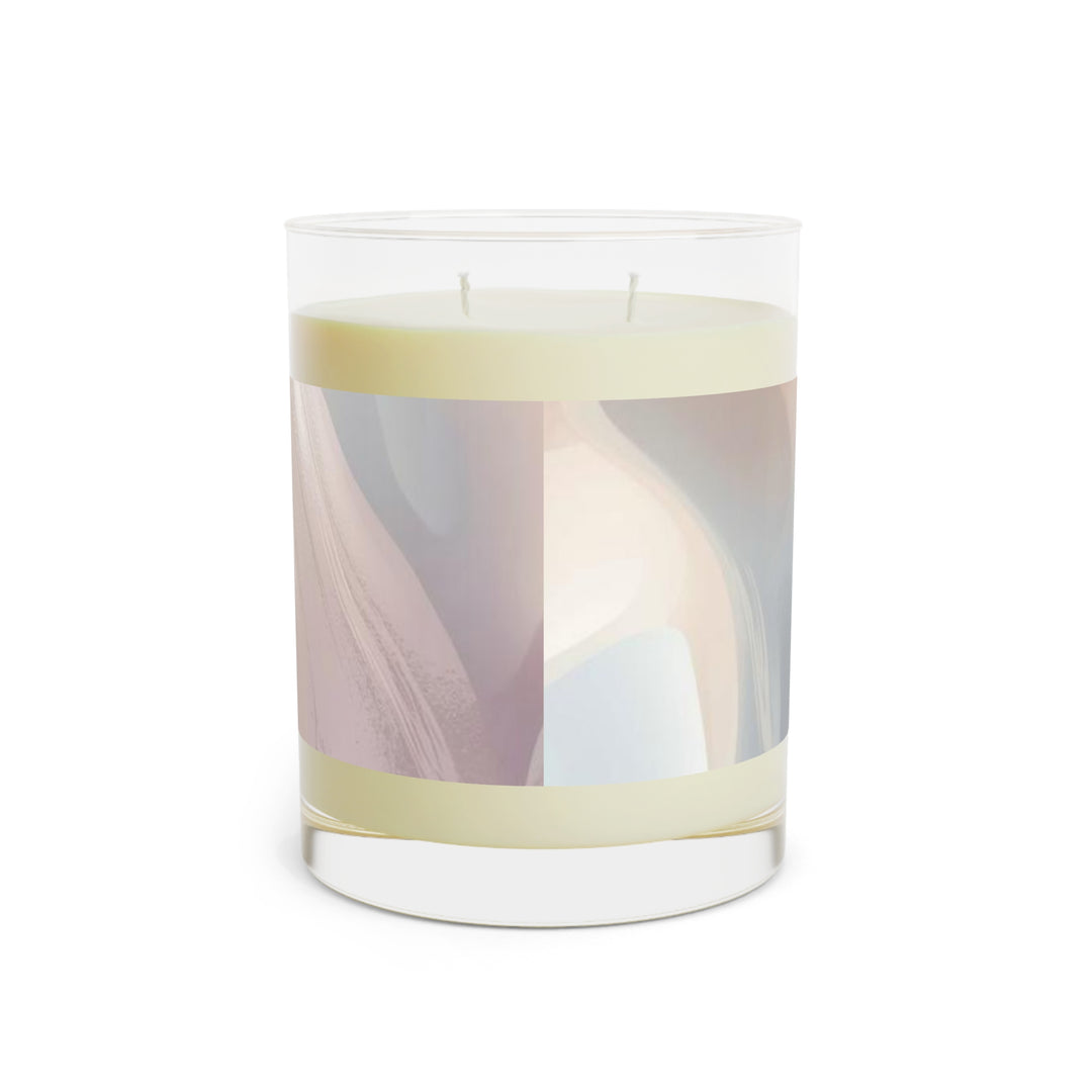 11oz Scented Candle – Luxe Soy, Pastel Abstract Glass, 65hr Burn