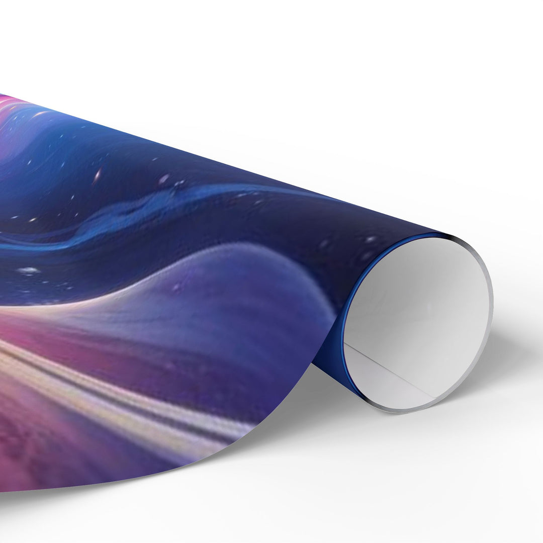Custom Galaxy Wrapping Paper – Cute Smiling Moon, Premium Eco Gift Wrap