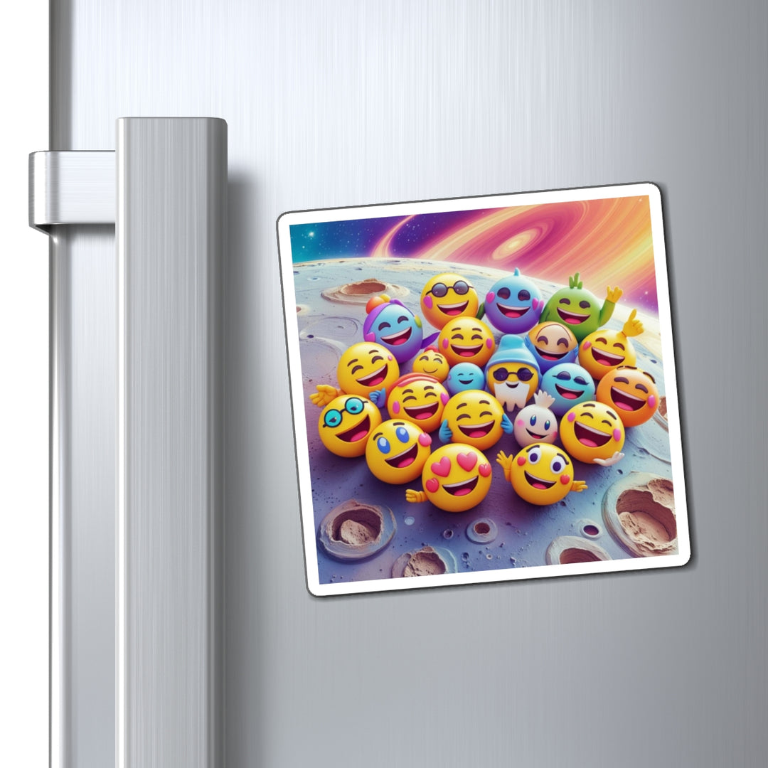 Custom Emoji Space Magnets – Fun Cosmic Decor for Fridge & Office