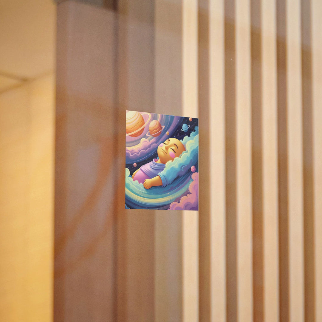 Dreamy Cosmic Die-Cut DTF Sticker – Baby Galaxy Sticker for Laptops & More