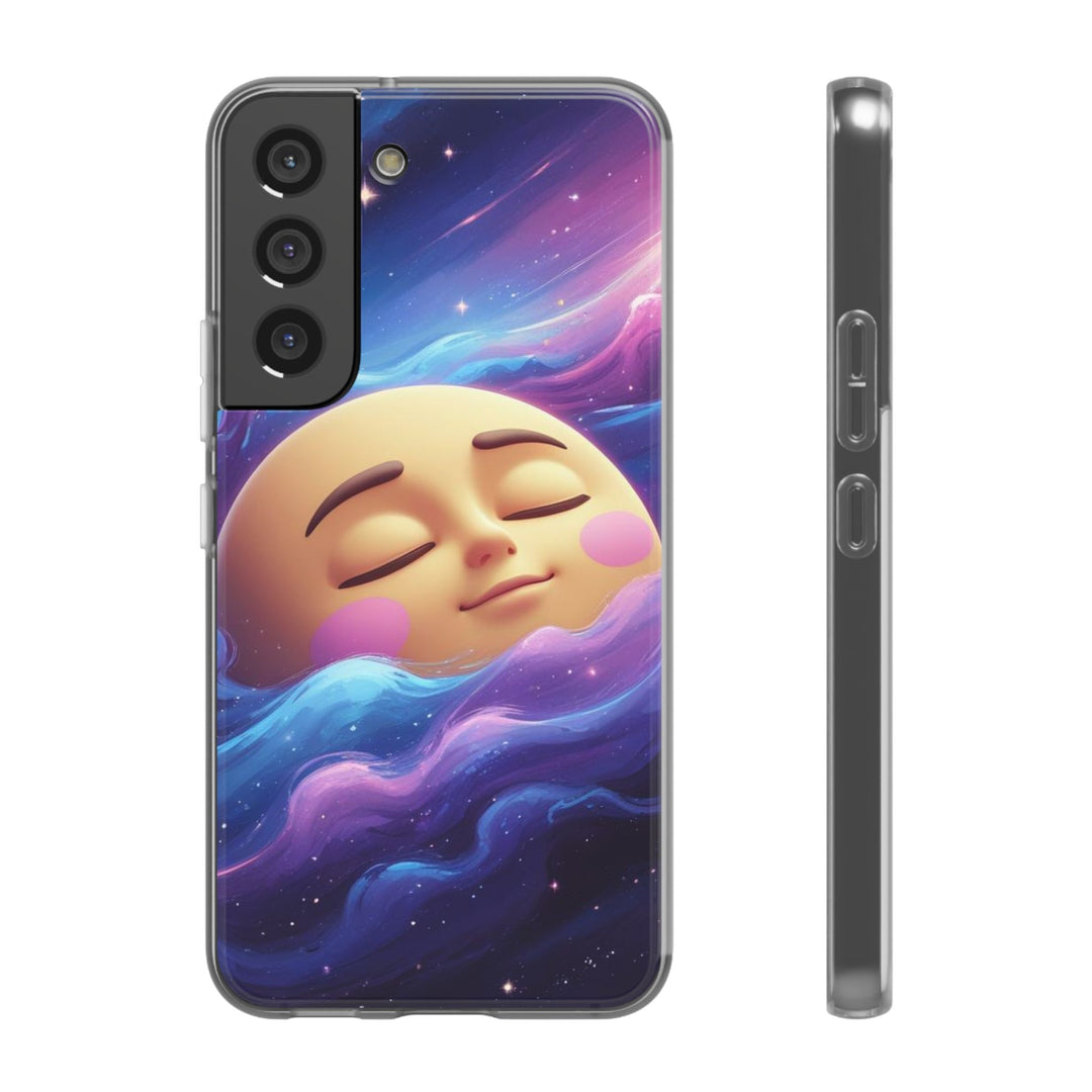 Flexi Case – Dreamy Galaxy Moon | Slim, Stylish & Durable Phone Cover
