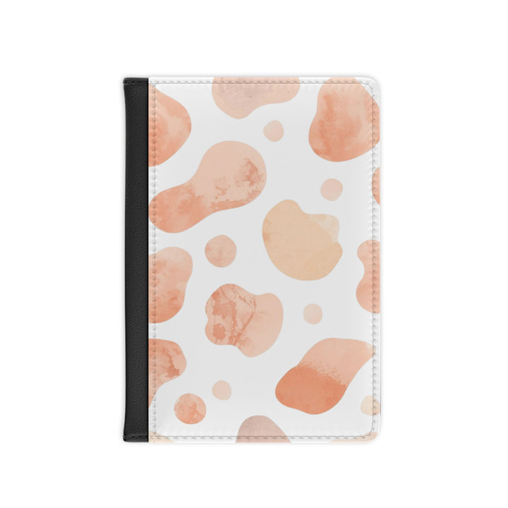 Chic Black Watercolor Passport Cover – RFID, Custom, Trendy Abstract Art