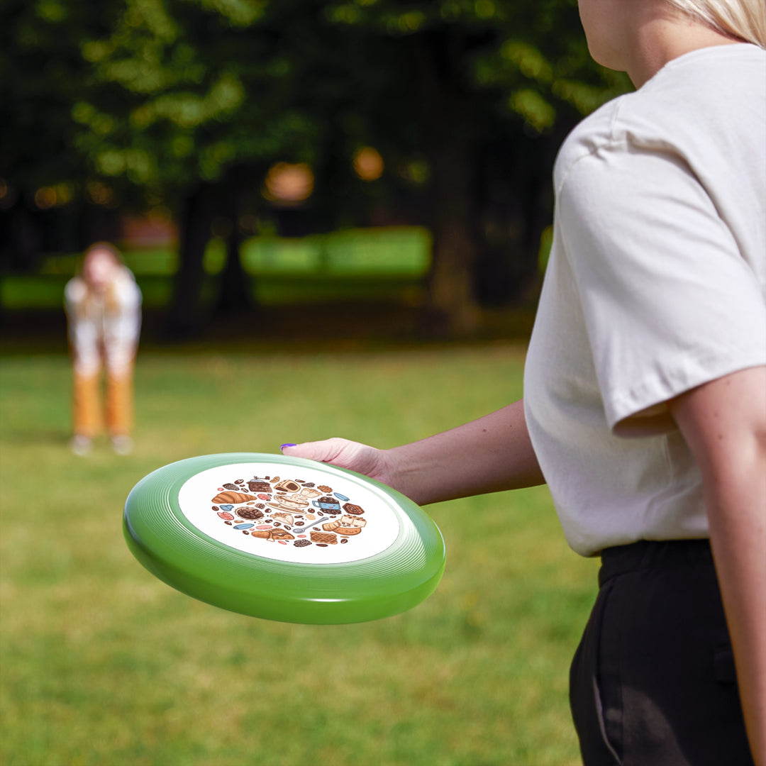 Wham-O Frisbee – Coffee & Dessert Cartoon Design | Fun Flying Disc Toy