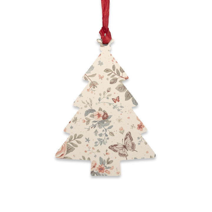 Handcrafted Wooden Ornaments – Floral & Butterfly Rustic Decor, Magnetic & Hanging