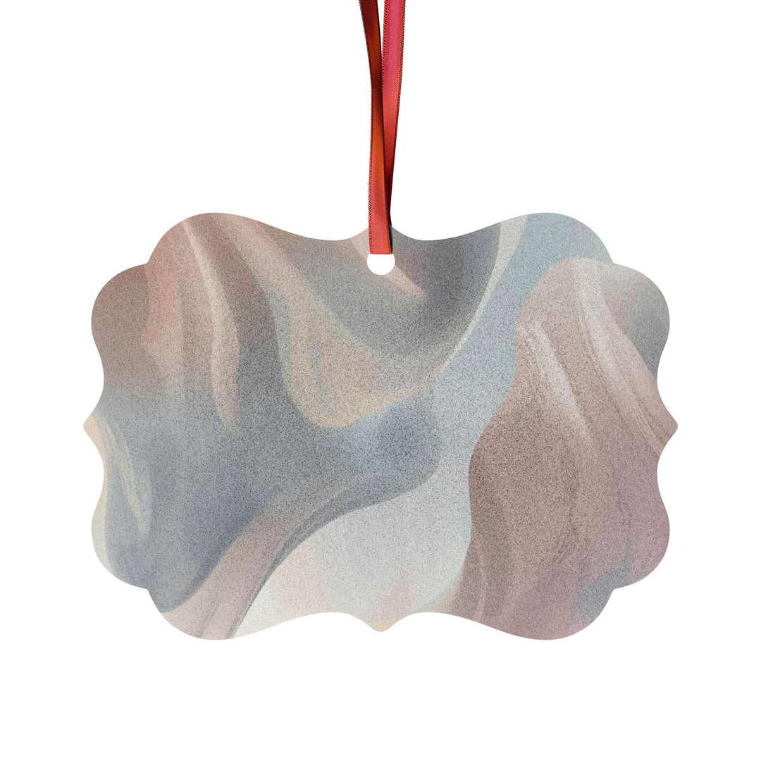 Elegant Aluminum Ornaments – Customizable Modern Pastel Abstract Décor