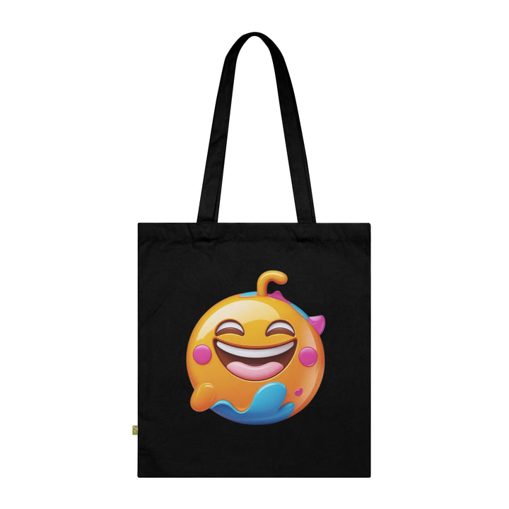 Emoji Joy Organic Cotton Tote Bag – Eco-Friendly, Trendy & Fun Accessory