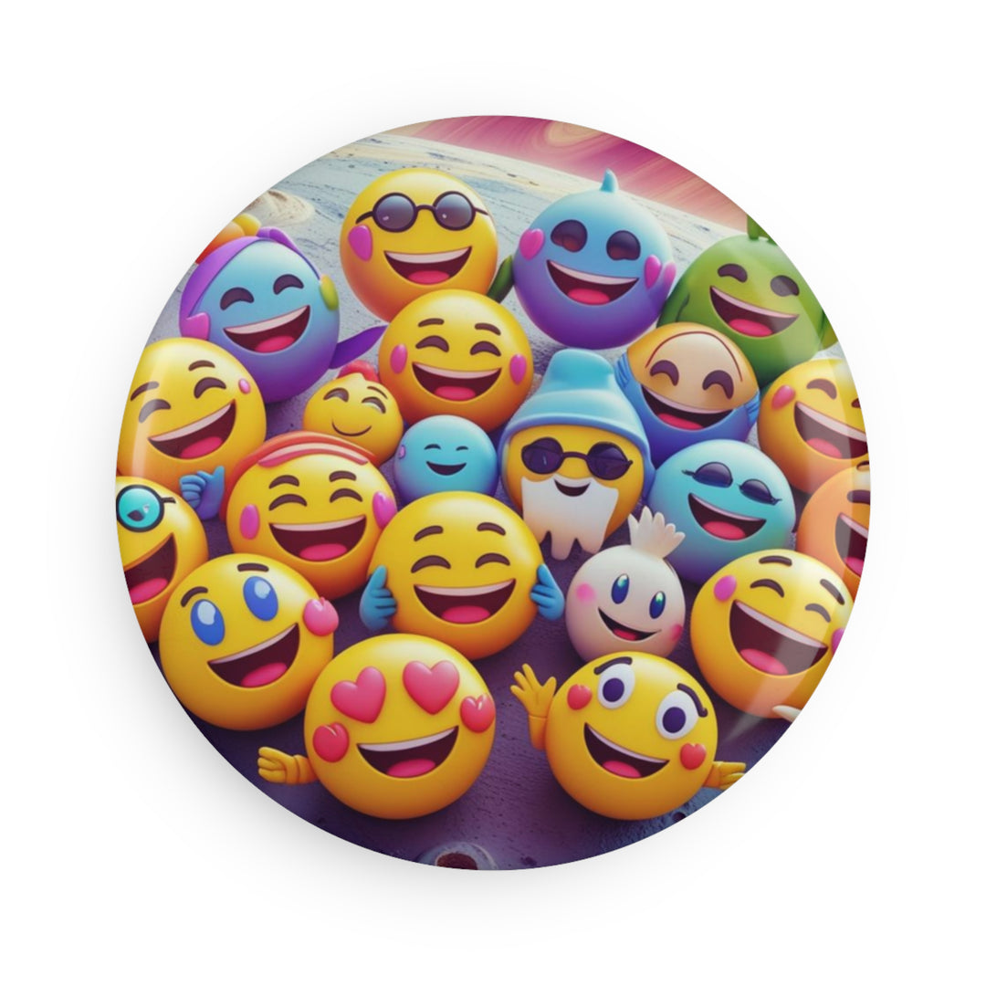 Custom Emoji Space Button Magnets – Fun, Strong, 1 or 10 Pack