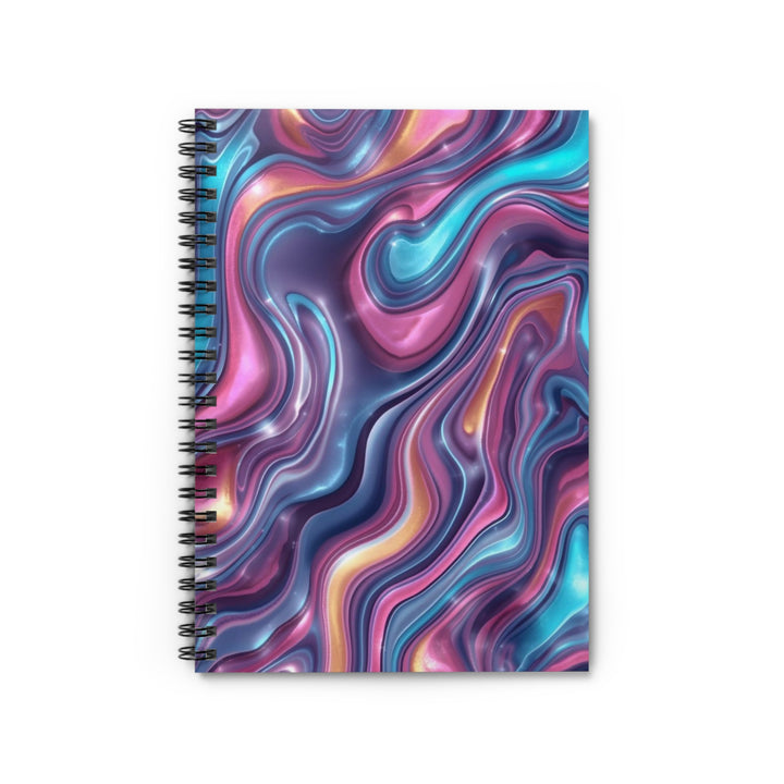 Vibrant Marble Swirl Spiral Notebook – Ruled, Premium, Trendy & Durable
