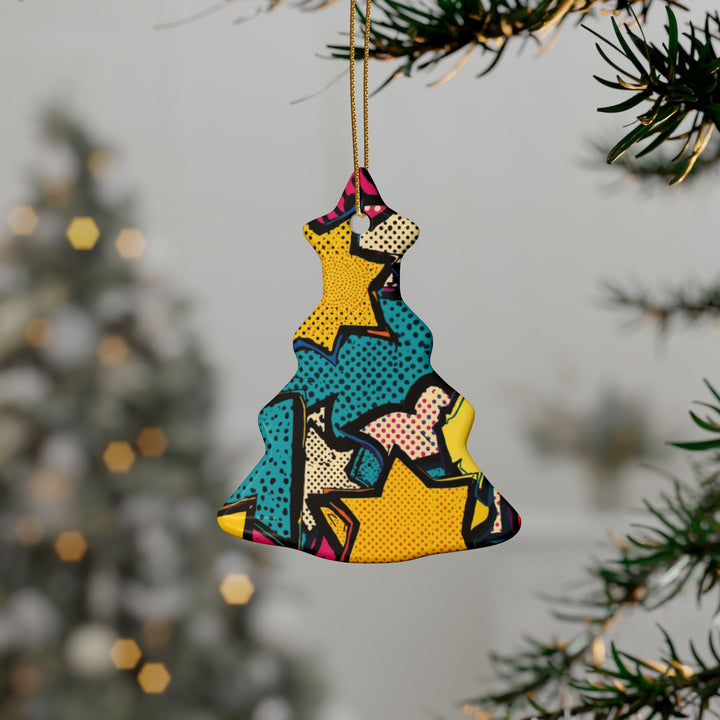 Personalized Pop Art Ceramic Ornaments – Custom Comic Book Decor (1-20pcs)