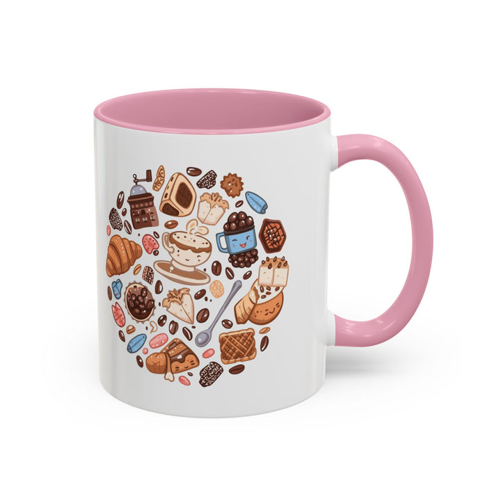Colorful Cartoon Café Mugs 11oz/15oz – Playful Coffee & Dessert Art Cups