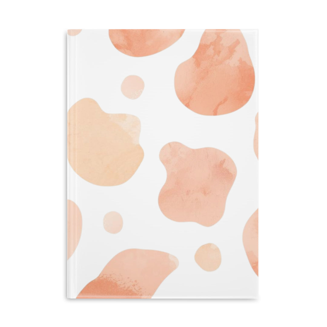 Hardcover Puffy Notebook – Plush, Abstract Watercolor, Customizable, Trendy