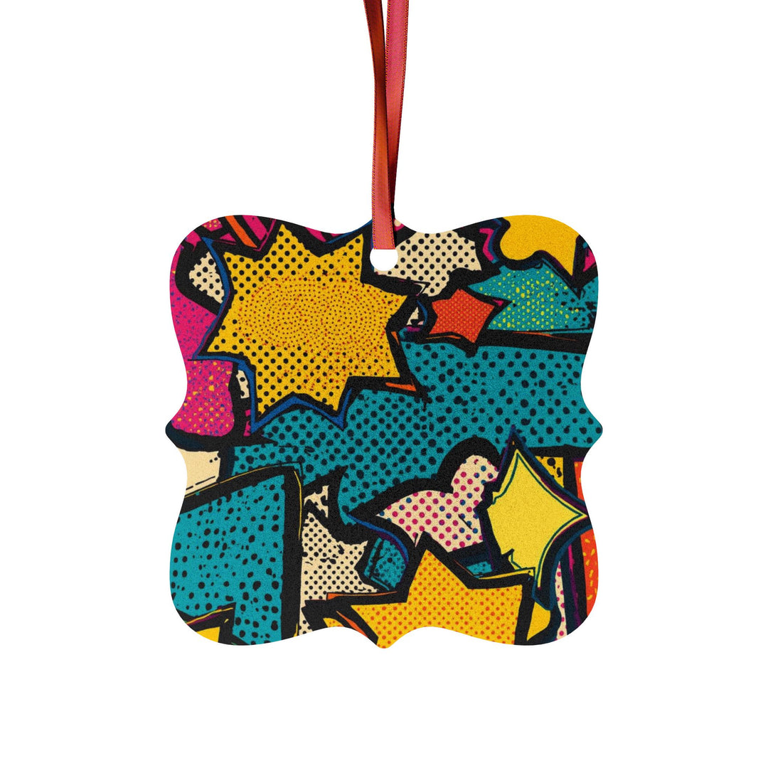 Pop Art Aluminum Ornaments – Vibrant Comic Book Decor, Customizable Sets