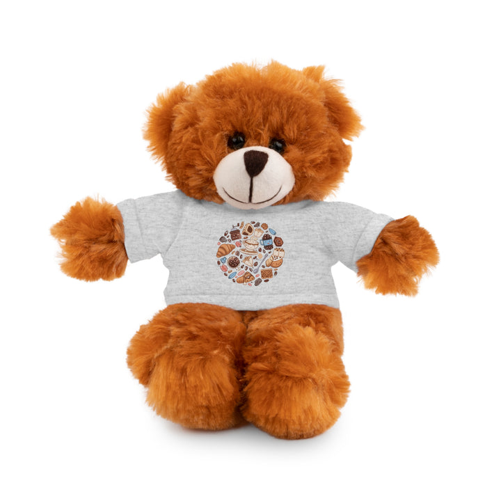 Custom Stuffed Animal w/ Coffee & Dessert Tee – Cute Plush Gift 8”