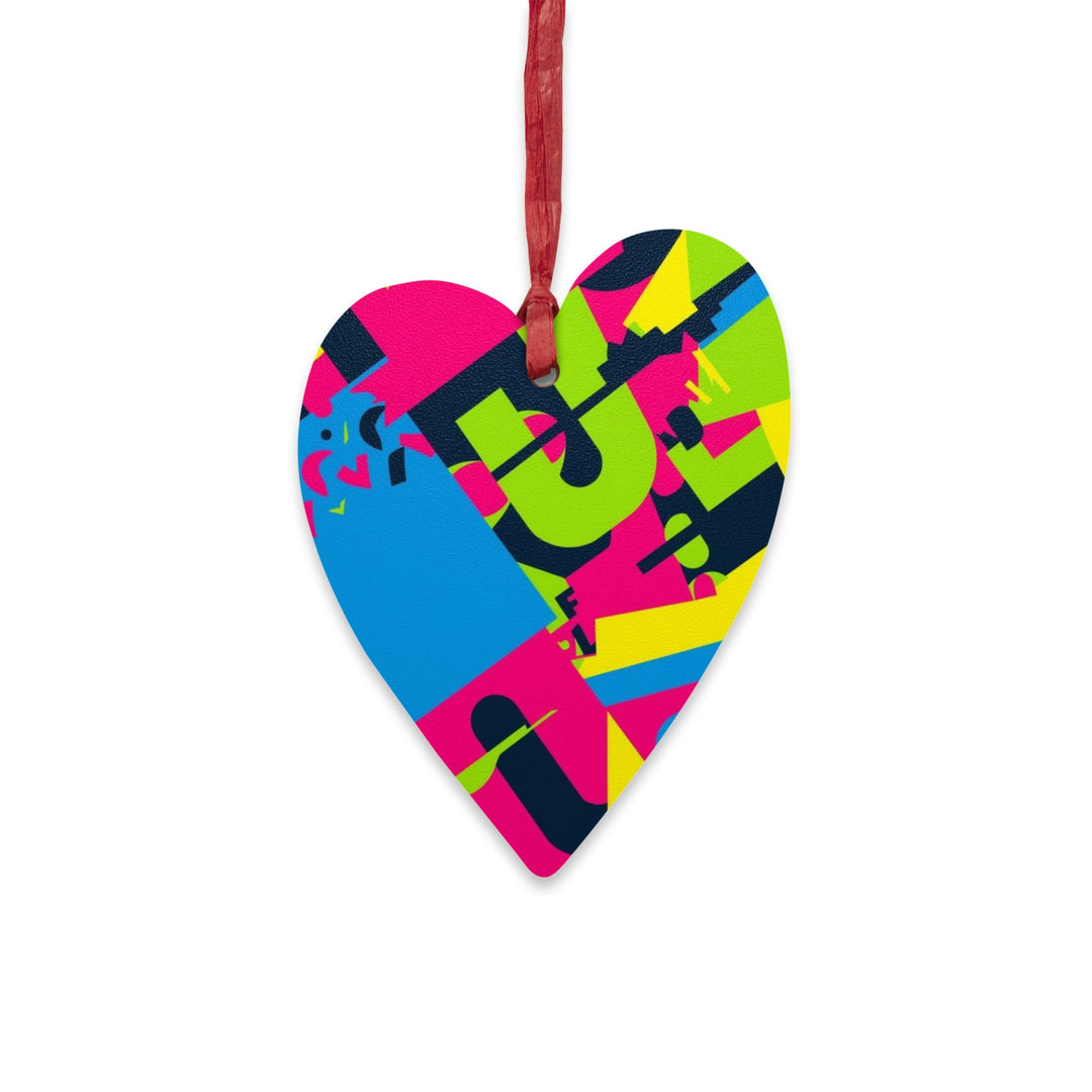 Handcrafted Wooden Ornaments – Playful Geometric Designs, Modern Rustic Decor