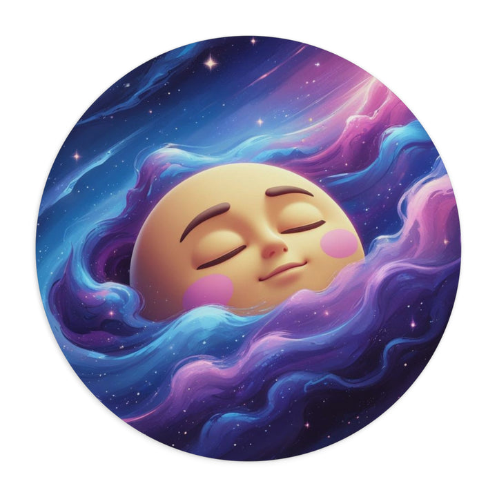 Dreamy Galaxy Mouse Pad – Cute Moon & Cosmic Clouds, Personalized & Smooth