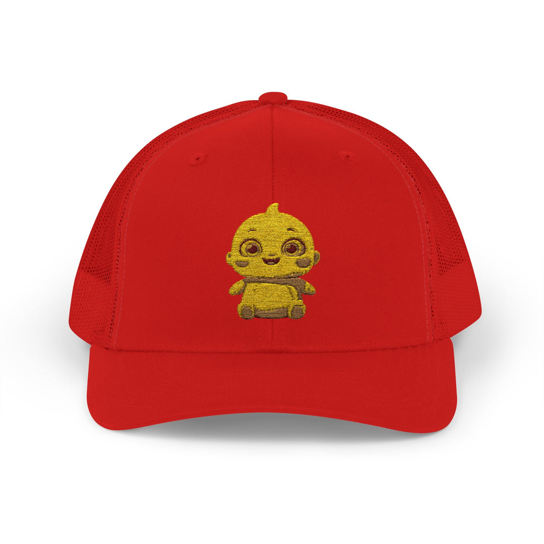 Chubby Chick Cartoon Snapback Trucker Cap – Cute & Trendy Kawaii Hat
