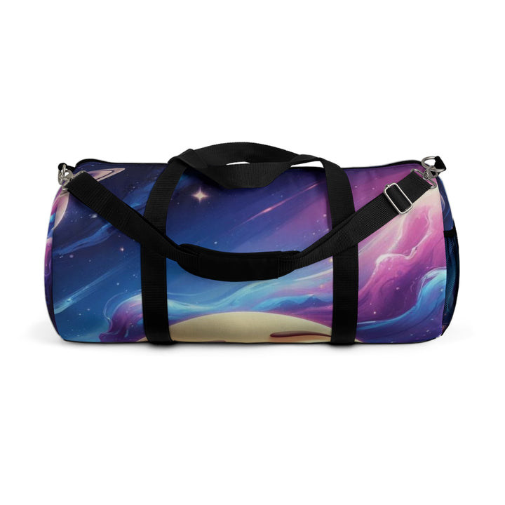 Custom Galaxy Duffel Bag – Cute Moon Print, Travel & Gym Fashion Essential