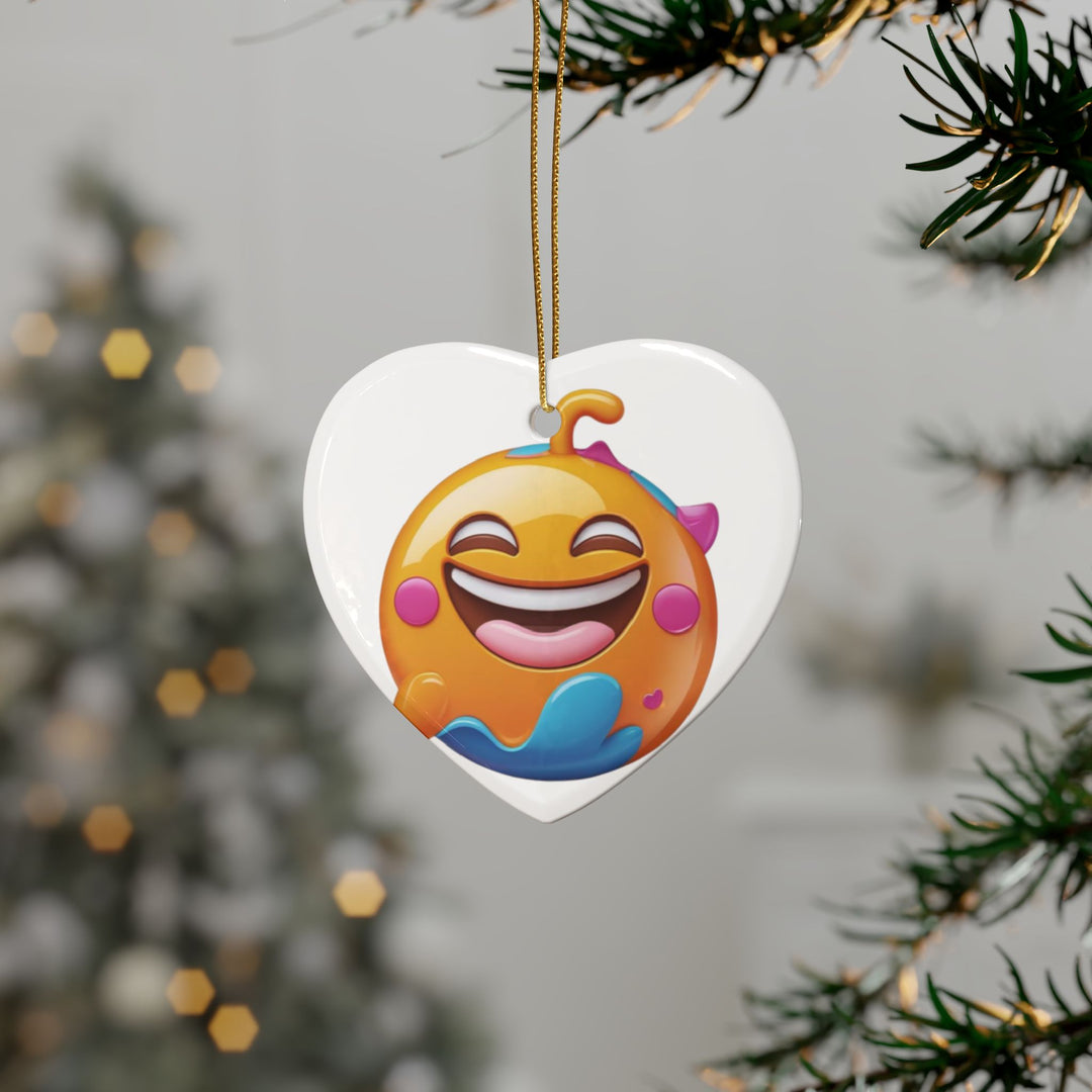 Personalized Ceramic Ornaments – Fun Emoji Design, Custom Sets, Gift-Ready!