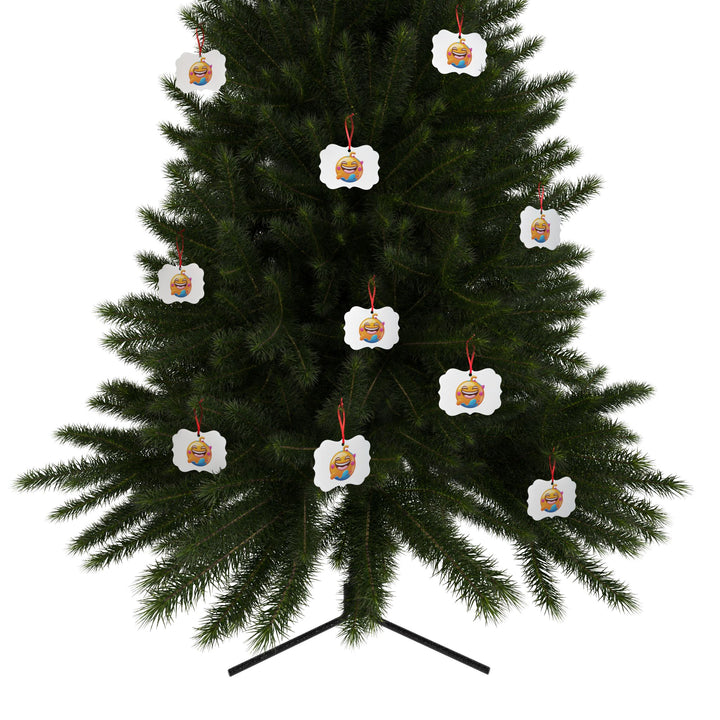 Custom Aluminum Ornaments – Fun Emoji Design, Personalized Gift Sets