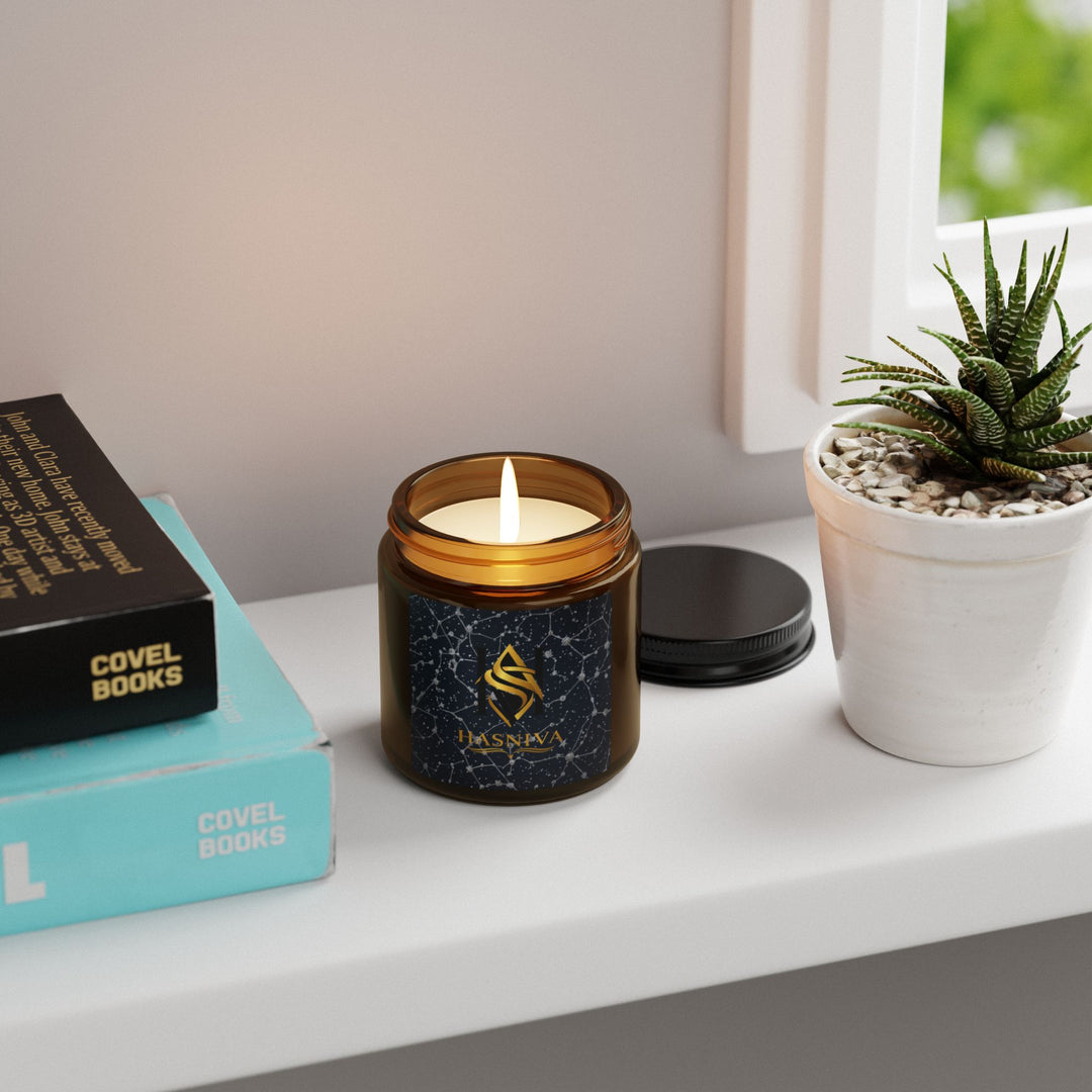 Celestial Amber Soy Candle – Starlit Constellation | 4oz & 9oz
