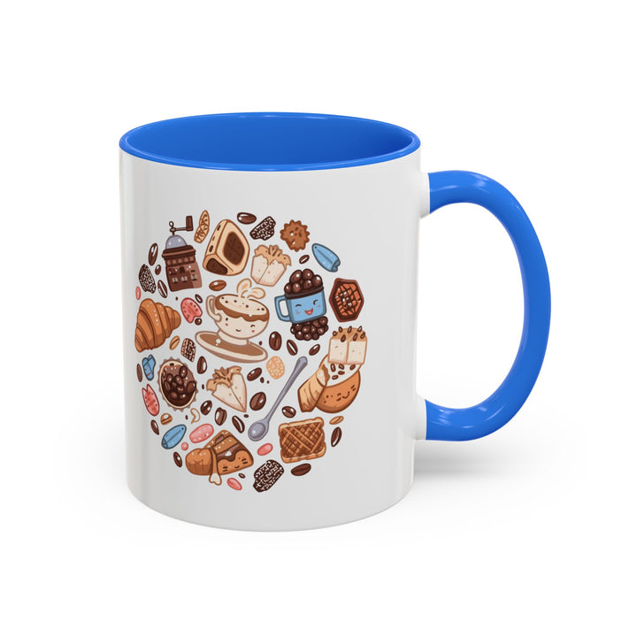 Colorful Cartoon Café Mugs 11oz/15oz – Playful Coffee & Dessert Art Cups