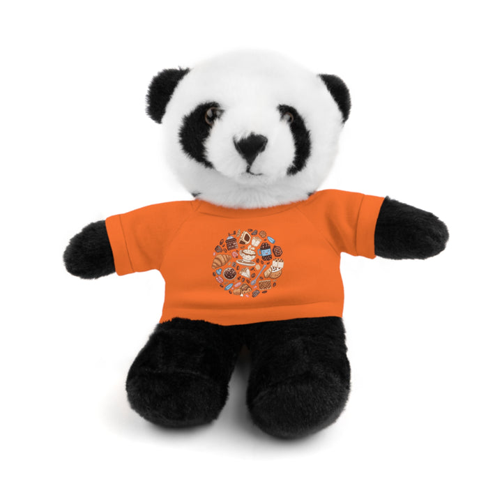 Custom Stuffed Animal w/ Coffee & Dessert Tee – Cute Plush Gift 8”