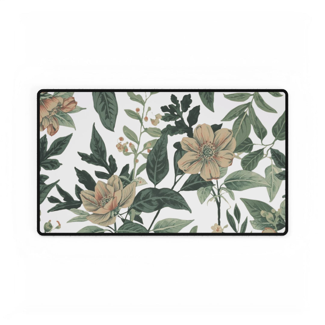Vintage Floral Desk Mat – Premium, Waterproof, Anti-Fray Workspace Pad