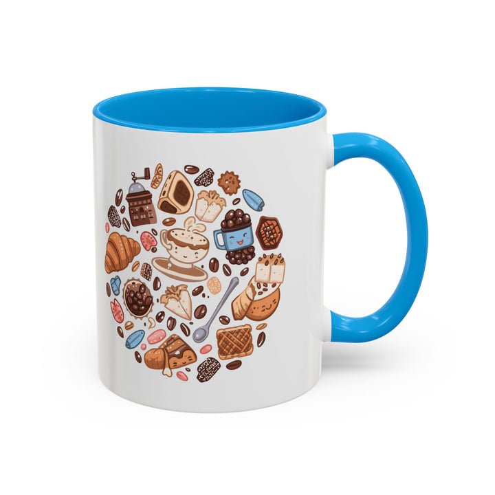 Colorful Cartoon Café Mugs 11oz/15oz – Playful Coffee & Dessert Art Cups