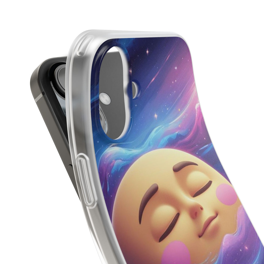 Flexi Case – Dreamy Galaxy Moon | Slim, Stylish & Durable Phone Cover