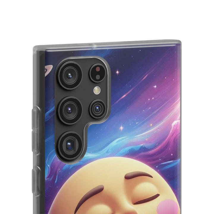 Flexi Case – Dreamy Galaxy Moon | Slim, Stylish & Durable Phone Cover
