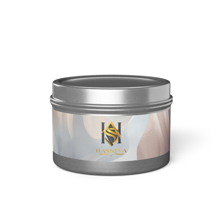 Handcrafted Tin Candles – Pastel Abstract, Eco Soy, Gift-Ready & Chic