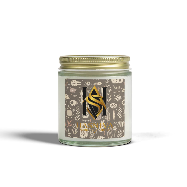 Boho Botanical Coconut Apricot Scented Candle – Hand-Poured, Luxe Decor