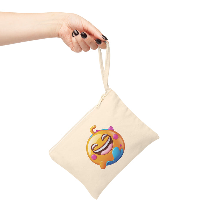 Emoji Joy Cotton Zipper Pouch – Stylish, Fun & Travel-Ready Organizer
