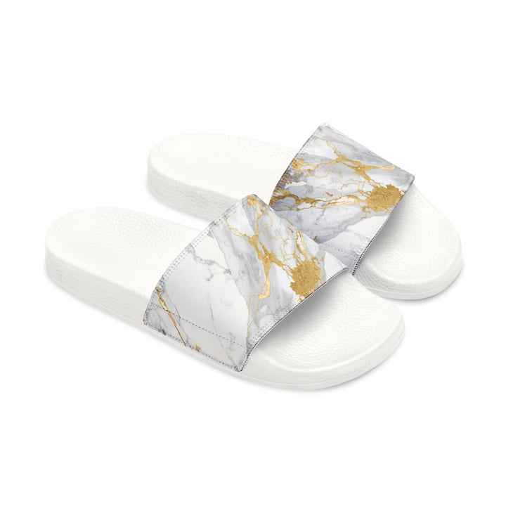 Marble Gold Women’s Removable-Strap Sandals – 2-in-1 Custom Comfort