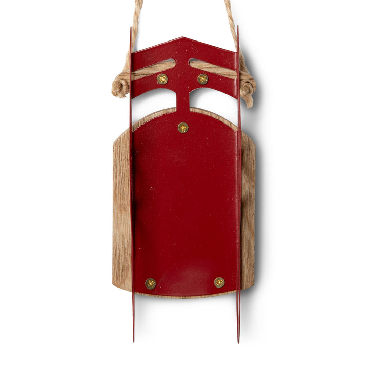 Personalized Marble & Gold Sled Ornaments – Chic, Custom Holiday Decor