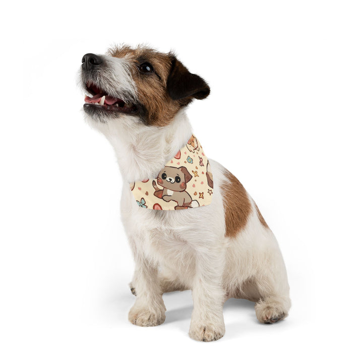 Cartoon Puppies & Kittens Pet Bandana Collar – Cute, Adjustable & Comfy