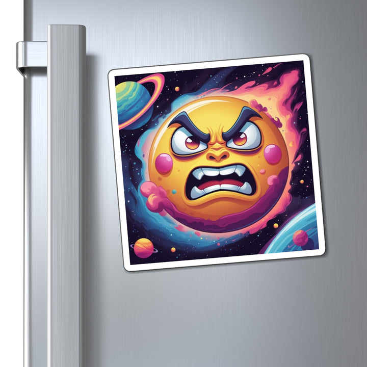 Custom Space-Themed Magnets – Bold Cartoon Sun & Planets, Fun Fridge Decor