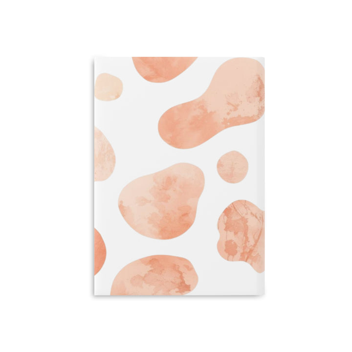 Hardcover Puffy Notebook – Plush, Abstract Watercolor, Customizable, Trendy