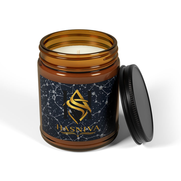 Celestial Amber Soy Candle – Starlit Constellation | 4oz & 9oz